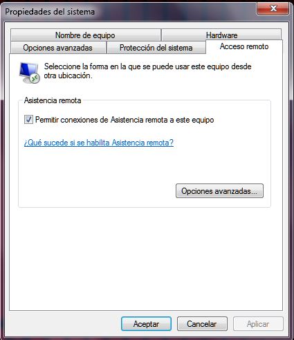 Windows 8 no permite escritorio remoto