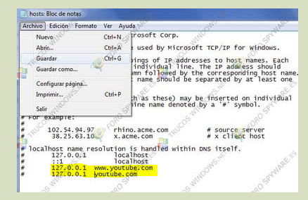 Solucionado: no puedo guardar el archivo hosts - Comunidad de Soporte HP -  126659