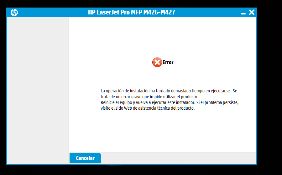 hierro pakistaní lección Solucionado: No puedo instalar mi impresora HP LaserJet Pro MFP... -  Comunidad de Soporte HP - 777994
