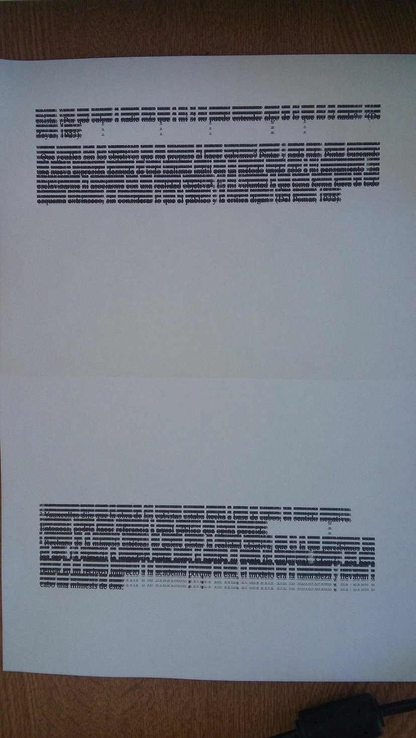 Solucionado: Aparecen rayas negras encima del texto impreso - Comunidad de  Soporte HP - 800269