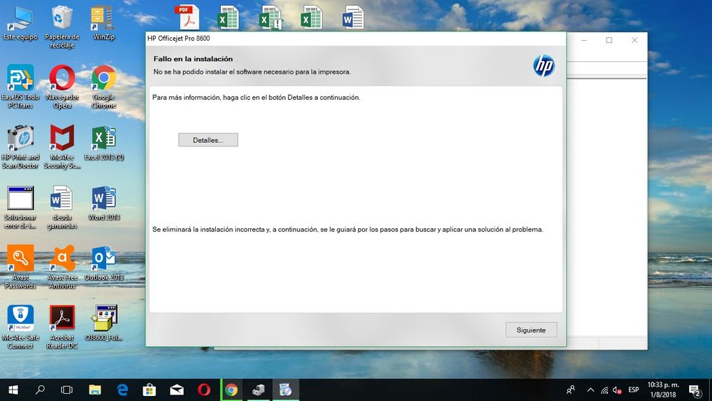Problema de compatibilidad Windows 10 y Officejet ... - Comunidad de  Soporte HP - 887945