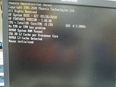 Error en motherboard HP Proliant ML110 G6