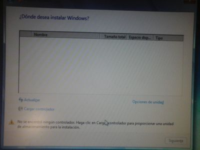 Tratando de Re-instalar Windows 7p-64