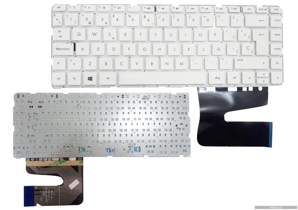 El teclado nuevo sin mascarilla o rejilla