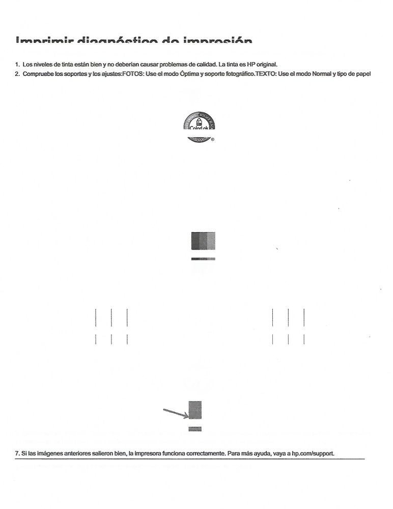 Impresión con barras blancas horizontales - Comunidad de Soporte HP - 928024