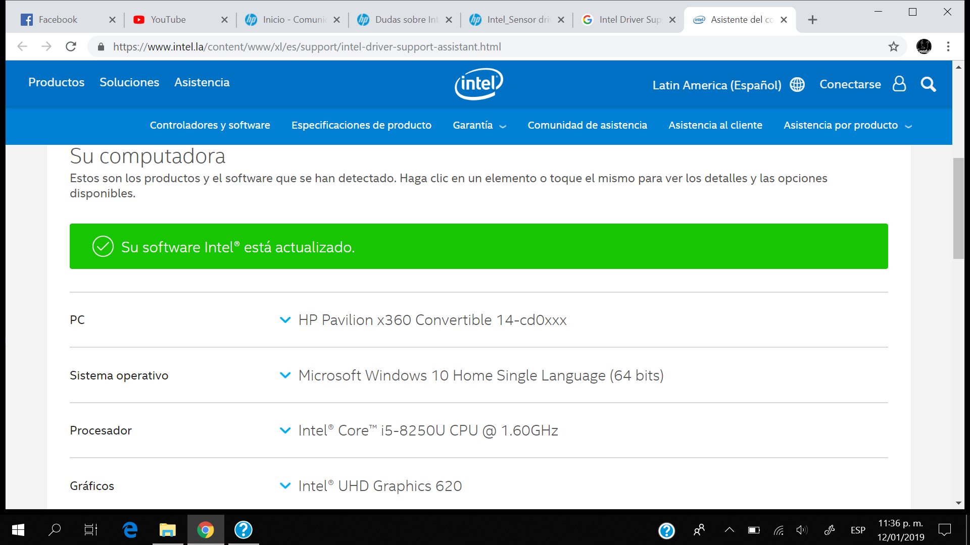 Solucionado: Intel_Sensor driver - Comunidad de Soporte HP - 929198