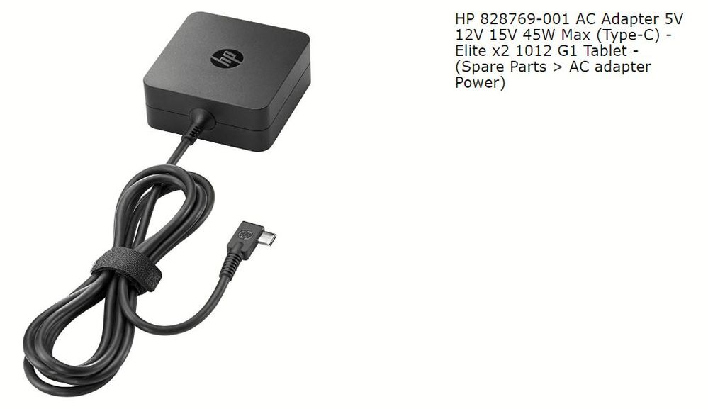 Solucionado: Como Cargar HP Elite x2 por el puerto USB-C - Comunidad de  Soporte HP - 944836
