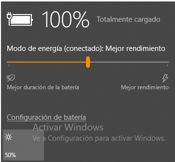 Mensaje de barra de herramientas de Windows 10