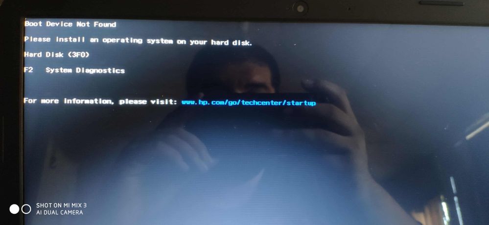 Mi laptop no arranca. Boot Device Not found Hard d... - Comunidad de  Soporte HP - 970508