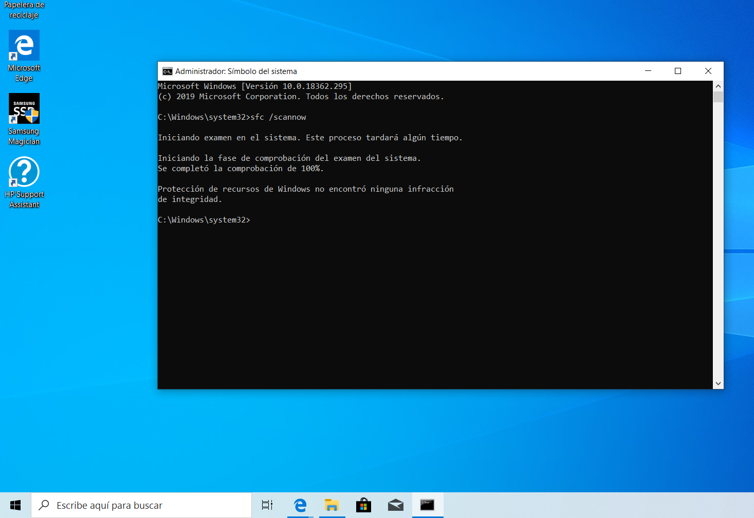 Solucionado: Solución error al ejecutar sfc /scannow en Windows... -  Comunidad de Soporte HP - 989679