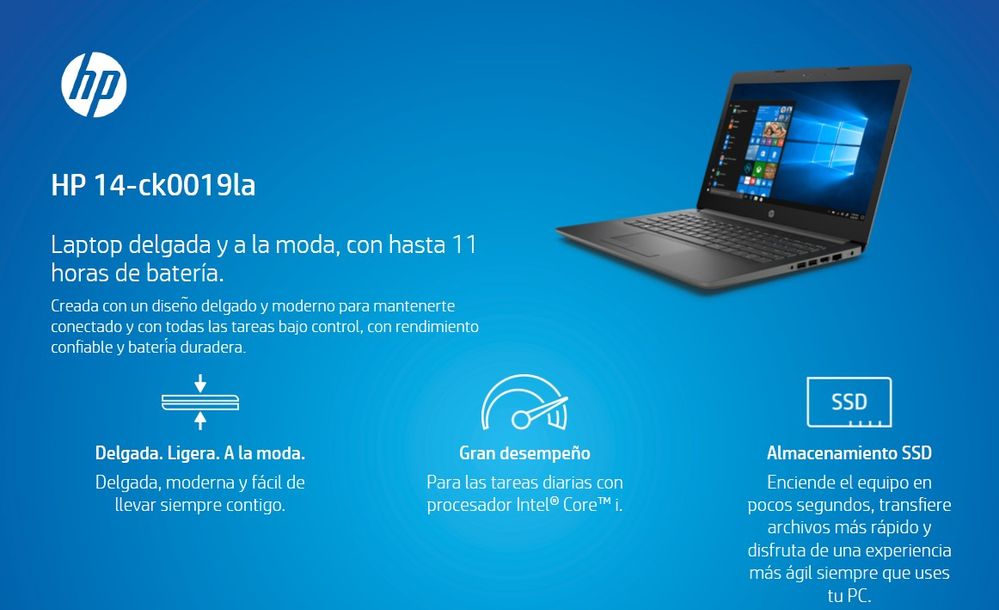 Solucionado: Almacenamiento SSD HP Laptop Modelo 14-ck0019la - Comunidad de  Soporte HP - 1030625