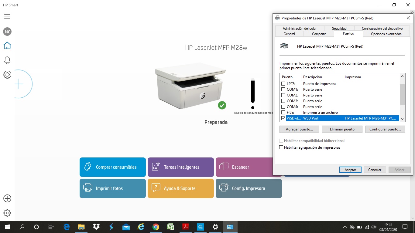 HP Laserjet Pro MFP M28W Escanea pero no imprime - Comunidad de Soporte HP  - 1052241