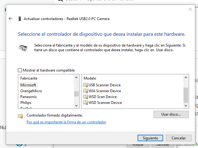 Camara web (webcam) integrada no sirve , no se rec... - Comunidad de  Soporte HP - 1060507