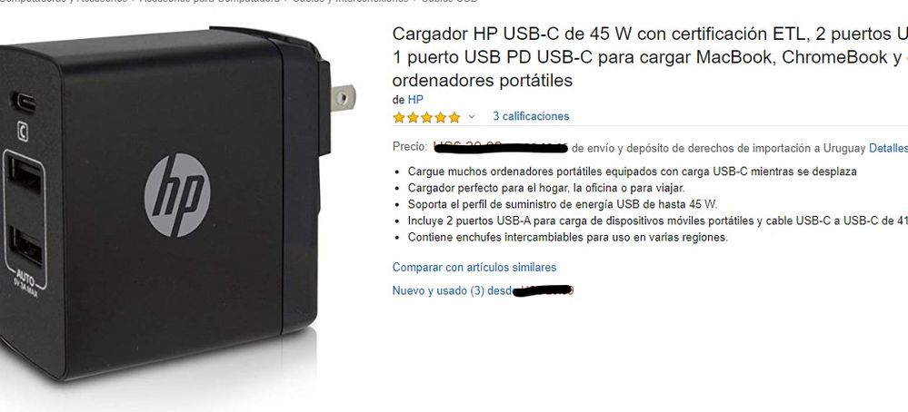Solucionado: Carga USB-c envy 13 ad101ns - Comunidad de Soporte HP - 1088653