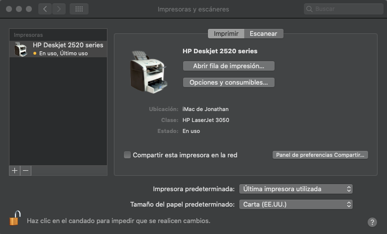 Error impresora Inactiva- no funciona en MAC 10.15... - Comunidad de  Soporte HP - 1089990
