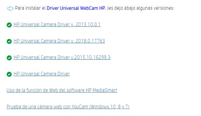 Problema con WebCam - Comunidad de Soporte HP - 1138779
